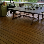 Water side deck natural stain