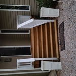 Font porch natural stain