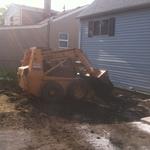 Digging out patio