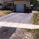 Driveway before