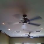recessed can lighting, fan install, smoke detecto
