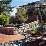 Sitting area and walkway