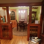 living room to dining room.