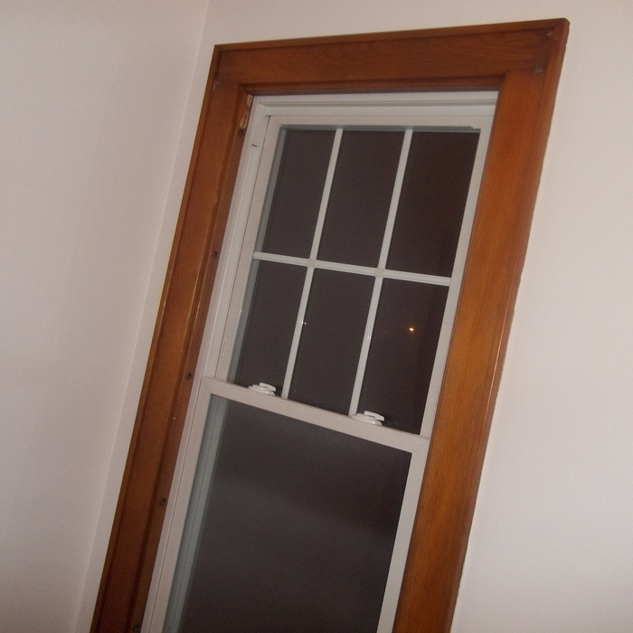 REBUILT WINDOW FRAME AND STAIN
