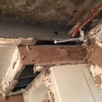 Behind Bathroom wall