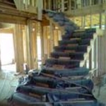 New Oak Stair with a three sided step up