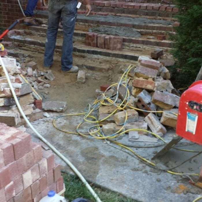Masonry Steps Before