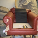 leather arm chair