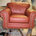 leather arm chair