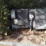 Old street light service and control box