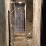 Herringbone Shower Door