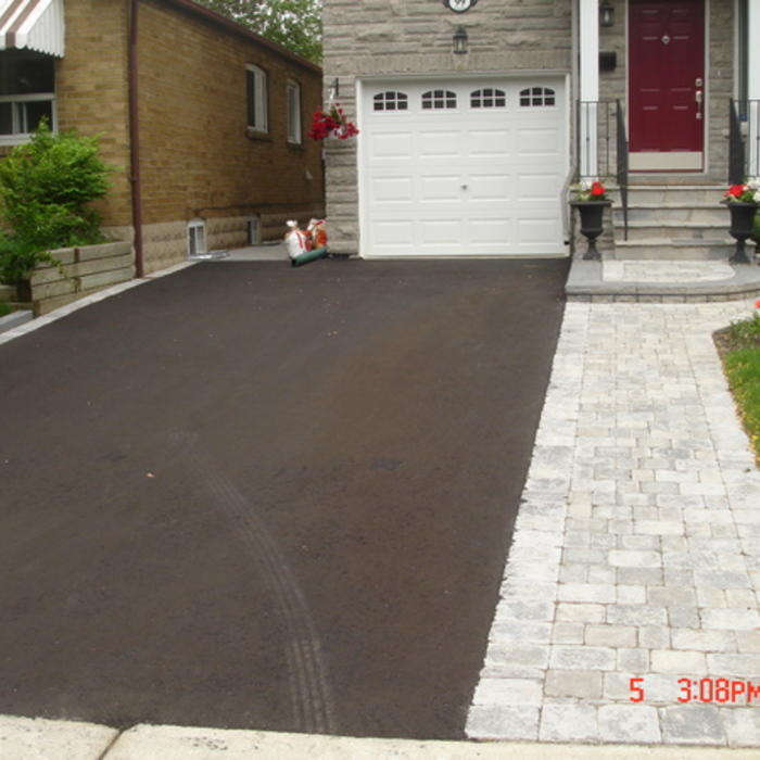 Asphalt driveway