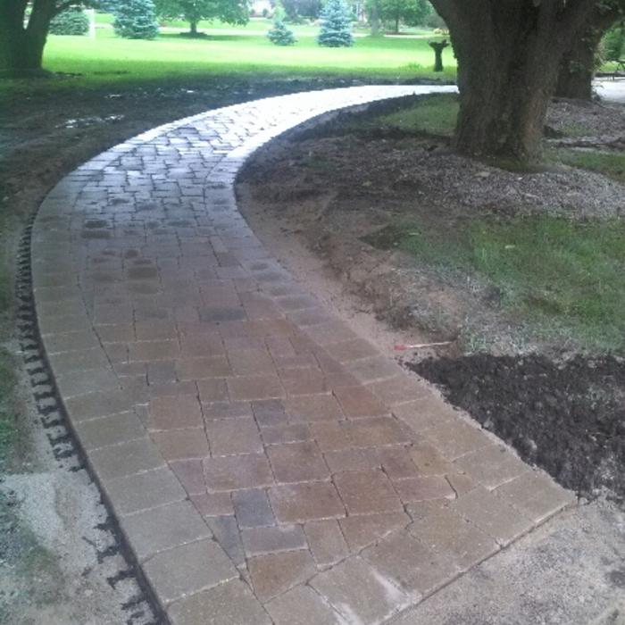 Brussels paver walk