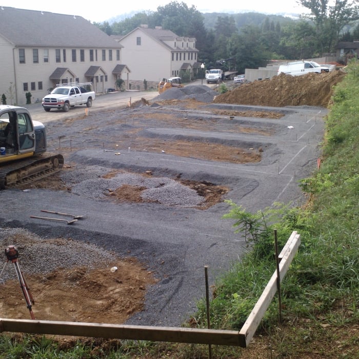 foundation for a town house in Morgantown wv