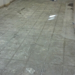 Classroom after Vinyl tile removed