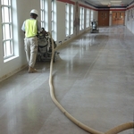 burnishiing concrete with 800 grit