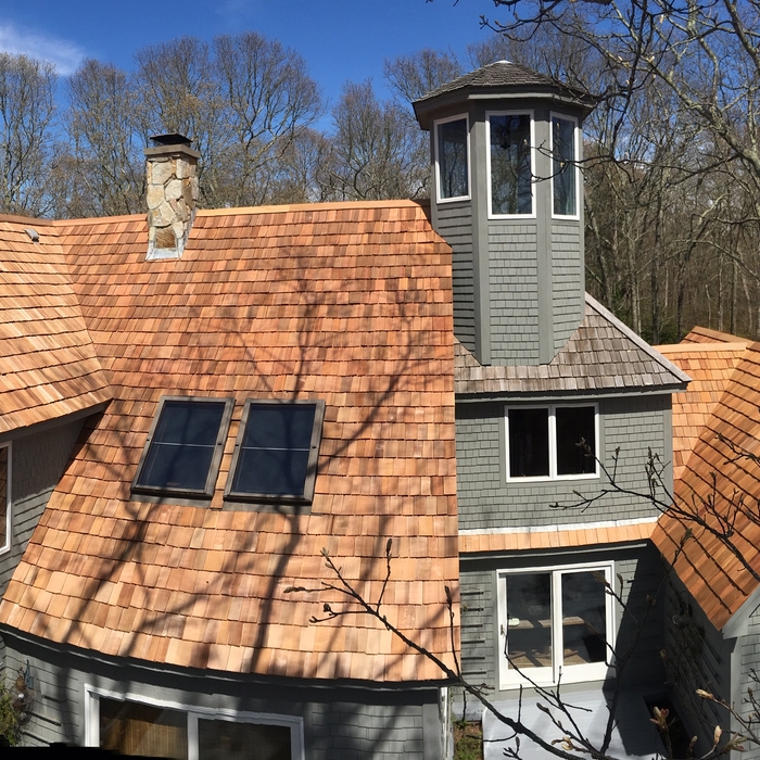 Beautiful cedar shingles job