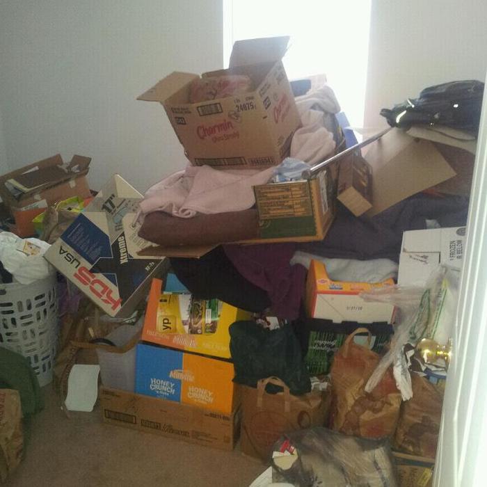 Room of junk and trash