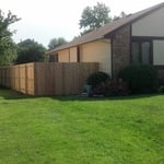 New Fence we had to replace because of tornado
