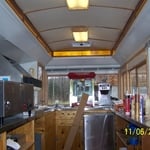 Remodling a hot dog wagon