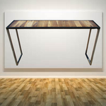 Reclaimed Teak and Steel console table