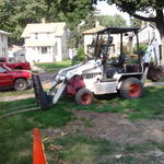 excavating