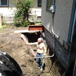 excavating down to footings