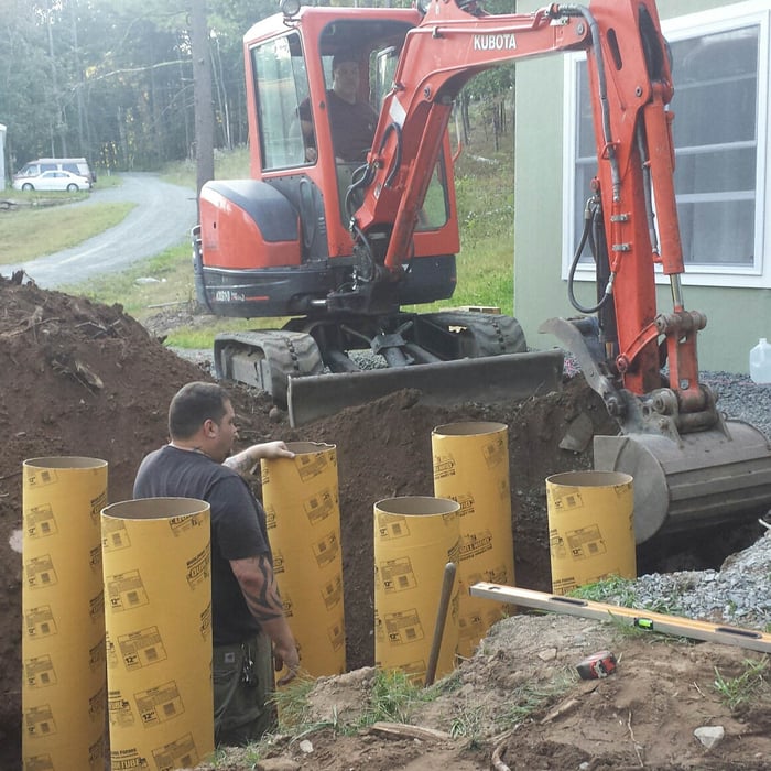 Setting piers