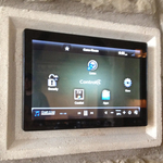 Controller mounted into a mason wall