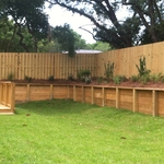 Retaing wall & Fence we did
