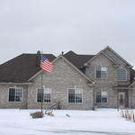 Roof replacement for an insurance claim.