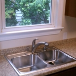 Countertop and sink
