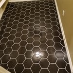 Hexagon tile floor