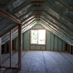 SPF ceiling and gable end wall