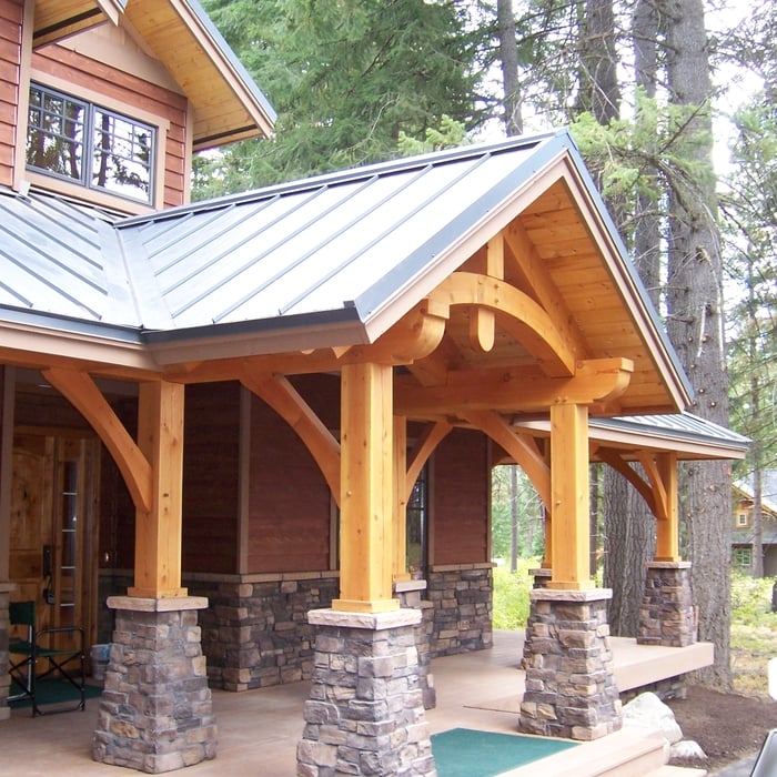Timberframe Entry