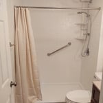 Random Stone/Subway Tile Shower
