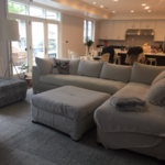 Sectional before slipcover