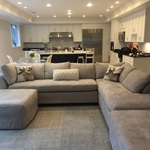 Sectional with new slipcover