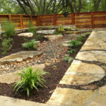 Front Side Yard - dry river bed
