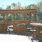 Hot tub, Arbor and Bar