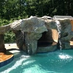 Pool waterfall