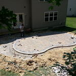 finishing paver cuts
