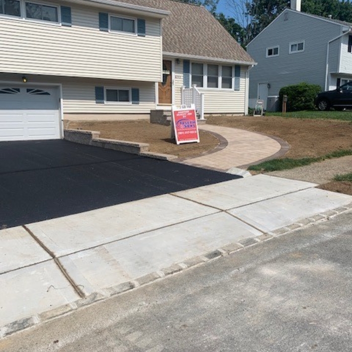 renovated walkway and driveway