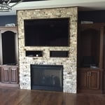 Home addition fireplace