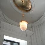Custom milled marble installed