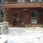 cedar deck above Tenn flagstone patio