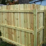 simple wood privacy fence