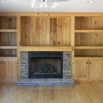 Custom cypress entertainment center