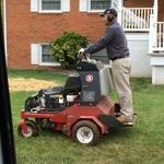 Lawn core aeration and over seeding