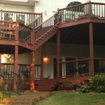 3 story deck finished